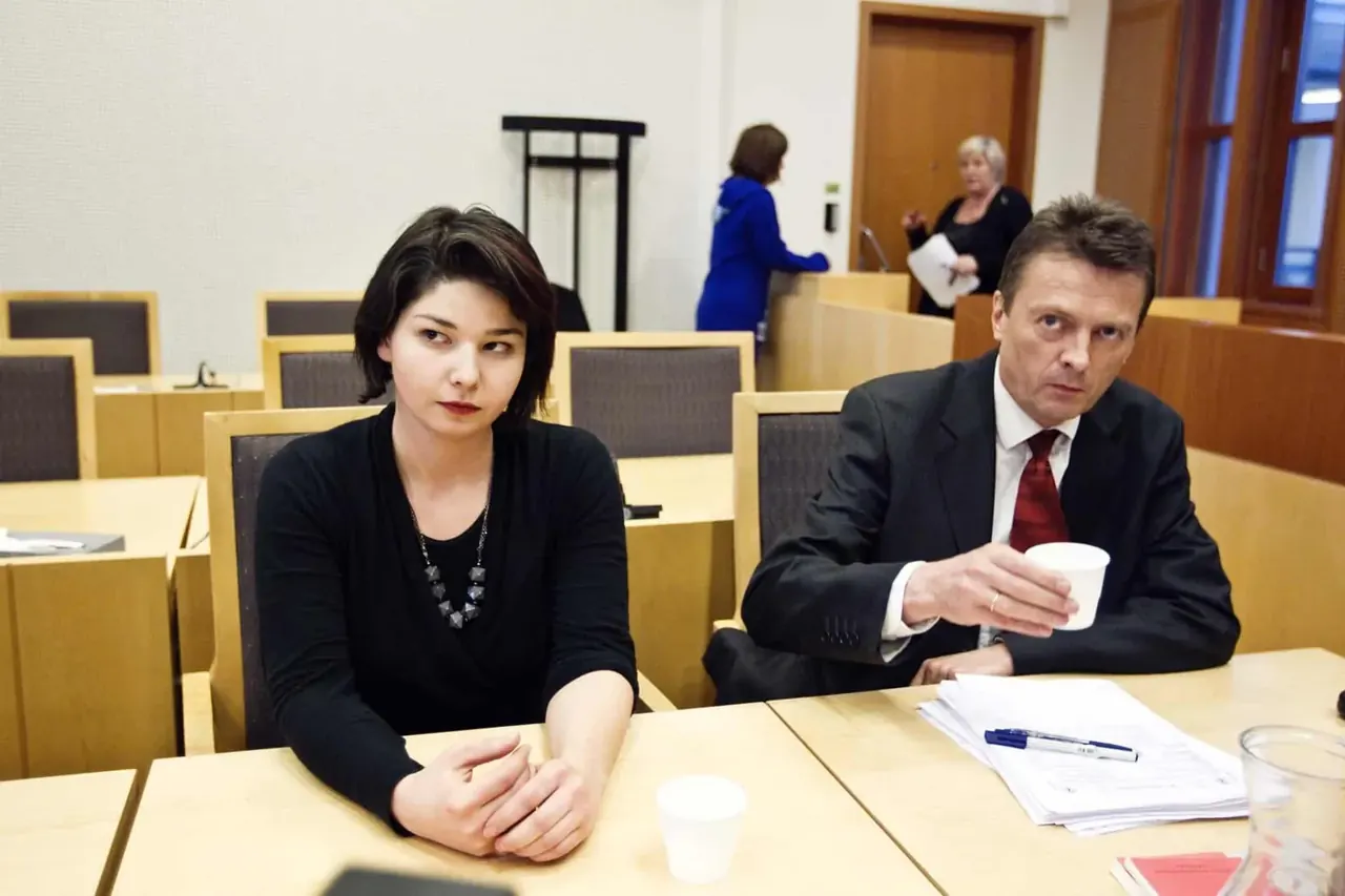 Maria Amelie og Brynjulf Risnes i rettssalen